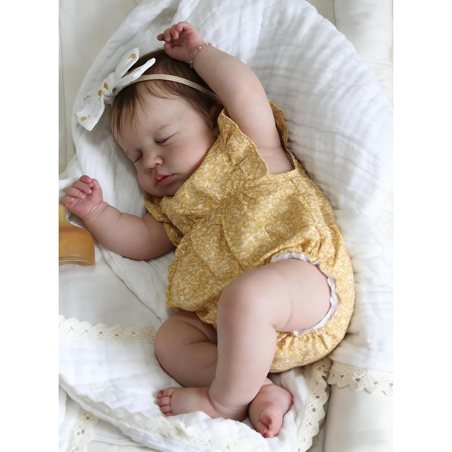 Reborn Baby Dolls Silicone Full Body, 20 Inch Realistic Baby Doll Girl, Real Life Reborn Dolls, Full Vinyl Babys Doll for Girls with Complete Accessories for Kids 3+