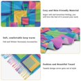 thumbnail image 5 of FORMRS Womens Scarf Winter Soft Long Big Warm Shawls Wrap Tassel Scarves, Colorful Geometric Pattern, 5 of 9