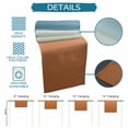 thumbnail image 6 of Burnt Orange Blue Ombre Table Runner 70 Inches, Abstract Modern Art Aesthetics Bed Runner Dresser Scarves Tabletop for Indoor Outdoor Parties/Ceremony/Banquet, 13" x 70", 6 of 9