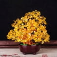 thumbnail image 1 of Árbol de dinero de cristal Feng Shui Yotijar 7 pulgadas Amarillo, 1 of 10