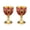 Golden Red, variant on 2Pcs Metal Wine Cup Goblet 30ml Decorative Drink Cup Vintage Medieval Goblet Drinking Glass Home Drinkware Enduring