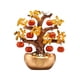 thumbnail image 3 of Estatua de árbol del dinero, obra de arte, figura de árbol del dinero para gabinete, dormitorio, restaurante Dorado, 3 of 9
