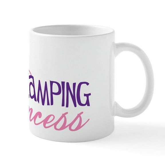 CafePress - CAMPING PRINCESS Mug - 11 oz Ceramic Mug - Novelty Coffee Tea Cup