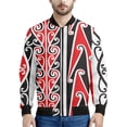 thumbnail image 3 of Chaqueta con cremallera maorí en blanco y negro para hombres y niños, sudadera de gran tamaño con estampado 3D, chaquetas bomber de manga larga para primavera y otoño, 3 of 5
