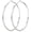Silver-30MM, variant on 14K Gold Plated Hoop Earrings for Women, Large Lightweight Thin Hoops with 925 Sterling Silver Post, Hypoallergenic for Sensitive Ears, 30/40/50/60/70mm