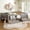 Gray + Partice Board+MDF+Pine Wood + Queen, variant on Full Size Floor Bed with built-in bookshelves and storage drawers, Safety Staircase design and high-quality safety rails,Beige