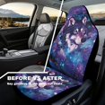 thumbnail image 4 of Uorisanigo Galaxy Wolf Car Seat Covers 2 Pcs Car Seat Covers Front Seats Only Waterproof Breathable Easy to Install Anti-Slip Back Fabric Universal Fit for Auto Truck Van SUV, 4 of 7