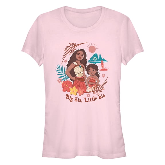 Junior's Moana 2 Big Sis Little Sis Portrait  Graphic T-Shirt