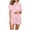 Pink 01 pajama sets, variant on YanHoo Womens Button Down Pajamas Set Cute Printed 2 Piece Short Sleeve Sleepwear Bride Soft Pj Lounge Shorts Sets S-XXL