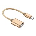 thumbnail image 1 of Metal USB C 3.1 Tipo C Macho a USB Hembra OTG Cable Adaptador Convertidor de Sincronización de Datos, 1 of 1