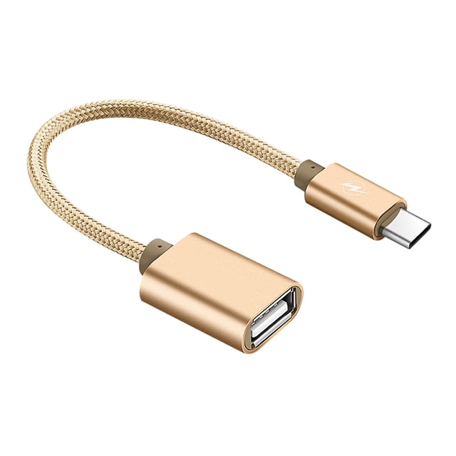 Metal USB C 3.1 Tipo C Macho a USB Hembra OTG Cable Adaptador Convertidor de Sincronización de Datos