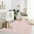 thumbnail image 6 of Moynesa Abstract Washable Rugs, 4x6 Rug for Bedroom Nursery Soft Non Slip Modern Living Room Rug, Ultra-Thin Non-Shedding Throw Carpet for Entryway Kitchen Office, 6 of 8