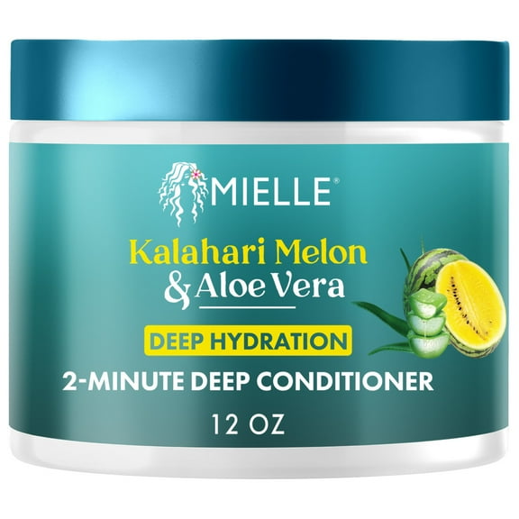 Mielle Kalahari Melon and Aloe Vera Deep Hydration 2 Minute Deep Conditioner 12 oz.