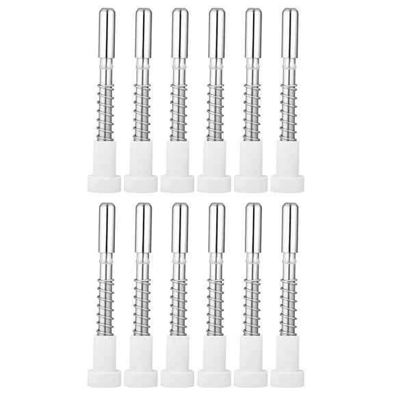 lixuesong 12pc Spring Assisted Window Screen Clips Steel Plunger Latches Screen Plunger Pin set for Secure Screen Installation