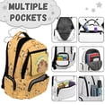 thumbnail image 7 of HUIACONG Cute Capybara Print School Backpack for Kids Teens Age 7-18 Spacious Multi Pocket Bookbag Adjustable Padded Straps Water Resistant Durable Lightweight Travel Daypack, 7 of 7