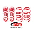 thumbnail image 1 of Fits 2005-2014 Ford Mustang BMR Suspension Lowering Kit SP068R Drag Race; 1.5 Inch Front/Rear Drop; Red; Shocks Not Included; With Four Lowering Springs, 1 of 1
