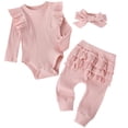thumbnail image 1 of Set de mamelucos para otoño e invierno, 3 piezas, para bebés y niñas, 1 of 6