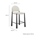thumbnail image 4 of Modway Hayley Counter Stool in Black Cream, 4 of 10