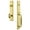 Lifetime Brass, variant on Grandeur Carfgredn_Esetd_Na Carre Solid Brass Rose Dummy Full Plate "F" Grip Handleset -