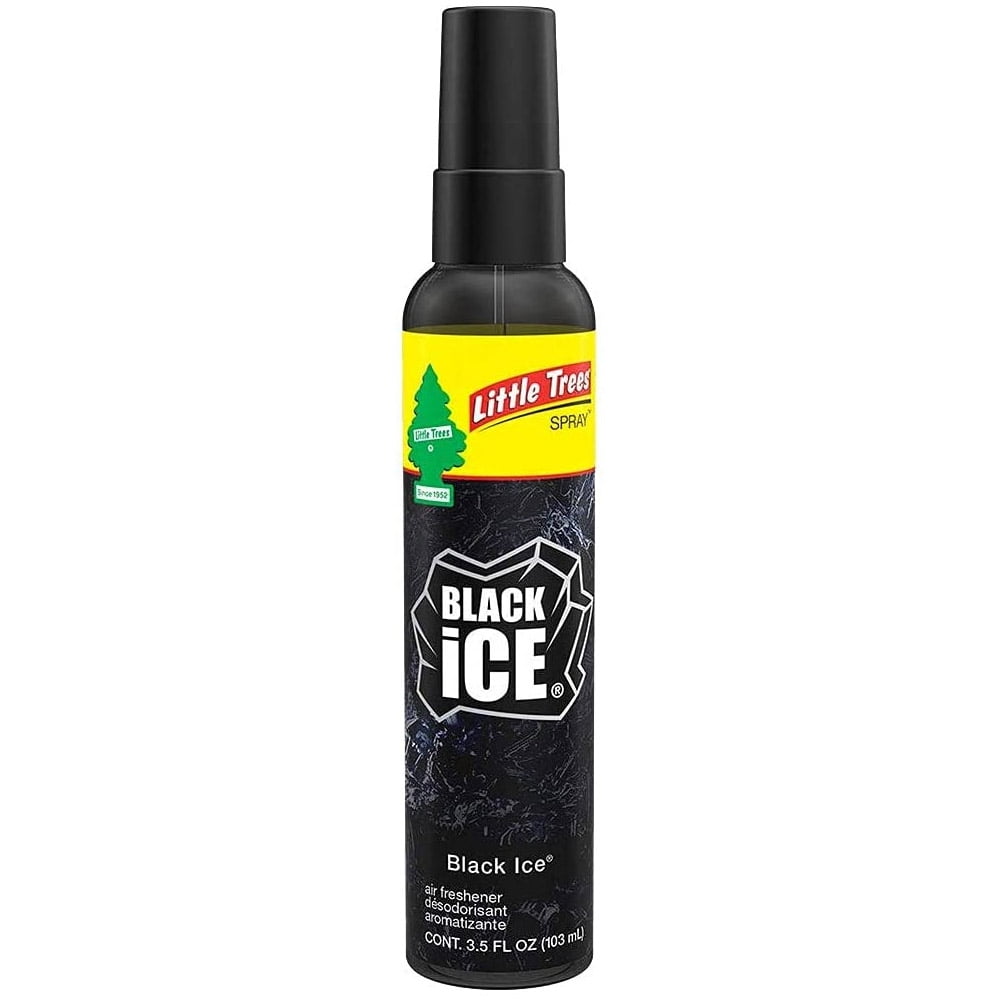 Little Trees Spray Car Air Freshener, 100 Pack (Black Ice)