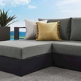 thumbnail image 2 of Modway Tahoe Outdoor Patio Powder-Coated Aluminum 2-Piece Left-Facing Chaise Sectional Sofa Set in Gray Charcoal, 2 of 7