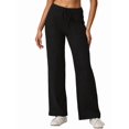 thumbnail image 3 of Women'S Casual Pants Wide-Leg Sweatpants with Pockets Y2K Black M, 3 of 9
