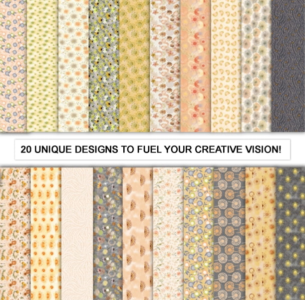 Soimoi 40 Pcs 10 x 10 inches Printied Quilting Fabric Bundles Precut, DIY Cotton Fabric Square, Printed Layer Cakes Patchwork Materials for Craft, Charm Squares for Quilts, Sewing