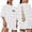 White, variant on Women's Plus Size Printed Loose Fit Short Sleeve Blouse Casual Tunic Tee Top