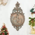 thumbnail image 5 of Sungmor Ornate Cast Iron Wall Art Plaque, Classical Woman Relief in French Country Style, Decorative Wall Sculpture, Vintage Hanging Decor for Home, Garden, or Patio, Rustic Copper Finish, 5 of 8