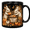 Ceramic Mug, variant on Lotusprint LLC Bunny Pumpkin 2D Print Flat Ceramic Mug, Cute Rabbit Harvest Autumn Mug , White