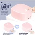 thumbnail image 3 of Lámpara de uñas UV inalámbrica (rosa), secador de uñas inalámbrico con luz UV recargable de 60 W y puerto USB para cargar el teléfono y el taladro de uñas, 3 of 5