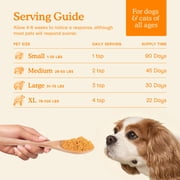 Fera Pets Pumpkin Fiber Supplement for Dogs & Cats - With Flaxseed - USDA Organic - 90 Scoops