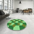 thumbnail image 3 of Ahgly Company Indoor Rectangle Patterned Stoplight Go Green Area Rugs, 2' x 5', 3 of 6