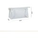 thumbnail image 4 of 2 uds bolsas de aseo transparentes bolsas de cosméticos transparentes bolsas de maquillaje de viaje bolsas de baño de vacaciones estuches de almacenamiento de brochas de maquillaje blanco, 4 of 5