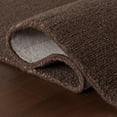 thumbnail image 5 of Rugs USA x Nate Berkus Hollis Solid Wool Cozy Area Rug, 8' 6" x 11' 6", Hollis Dark Brown, 5 of 7