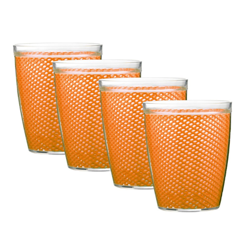 Kraftware 14 oz. Doublewall Drinkware Set of 4