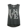 thumbnail image 1 of LOVE Poodle Women's Fashion Sleeveless Muscle Workout Yoga Tank Top Charcoal Grey Large, 1 of 3