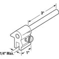 PrimeLine Products U 9835 3 in., Extruded Aluminum, White Reversible