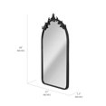 thumbnail image 4 of Head West Arch Black Ornate Metal Framed Accent Wall Mirror- 22" x 38", 4 of 8