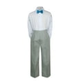 thumbnail image 2 of 3PC Shirt Gray Pants Bow tie Set Baby Boy Toddler Kid Formal Suit Sm-7, 2 of 4