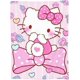 thumbnail image 1 of Manta personalizada con estampado de Hello Kitty, venta al por mayor, manta polar gruesa y cálida, decoración para sofá y hogar, tiro de franela, 1 of 4