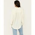 thumbnail image 4 of Free People Women's Olivia Smocked Top Cream X-Large  US, 4 of 4