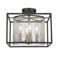 thumbnail image 1 of Cadina 4 Light Semi-Flush Shown In Matte Black & Brushed Nickel Finish, 1 of 1