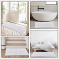 thumbnail image 4 of Yujoon Super Soft Chenille Bathroom Rug Non-Slip Absorbent Machine Washable Bath Mat, 17"x24", Off White, 4 of 8