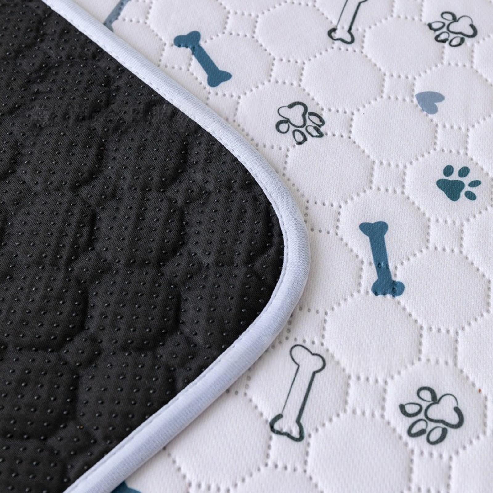 COM1950s Washable Dog Pee Pad,Reusable Pet Training Mat with High Absorption,Waterproof Urine Pad for Indoor Dog Potty Training,Durable and Machine Washable Design