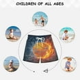 thumbnail image 6 of ALAZA Boys Swim Trunks Burning Basketball Beach Board Shorts Drawstring Swimsuit 4T, 6 of 6