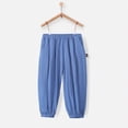 thumbnail image 5 of mgoYE Girls' Sweatpants - Jogger Pants with Side Pockets - Baggy Fit Jogger Pants for Boys 2-14T(Blue,6-8 Years), 5 of 5