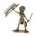 thumbnail image 2 of Dualoai Indian Figurine Sculpture Handmade Miniature Brass Statue Tabletop Ornament for Home Cabinet Bedroom Car Decoration, 2 of 8