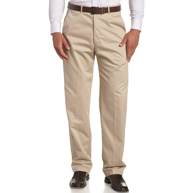 Haggar Pantalon pour Hommes Work to Weekend à Taille Extensible Dissimulée, devant Uni