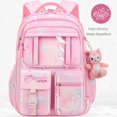 thumbnail image 2 of Mochila para estudiantes de escuela primaria, para niñas, de moda, ultraligera, con reducción de carga, protección para la columna, de gran capacidad, mochila para niños de 1.º a 6.º grado., 2 of 4